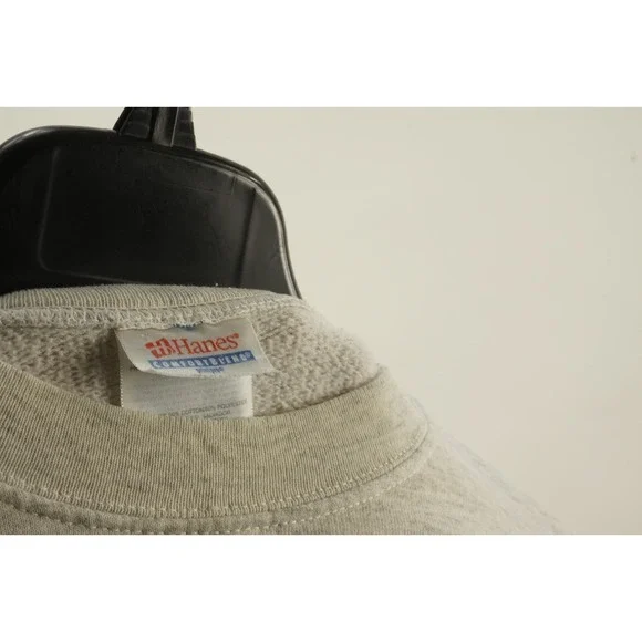 Vintage Michigan Wolverines College Football Sweatshirt Womens Medium Ivory Gray - Picture 4 of 14